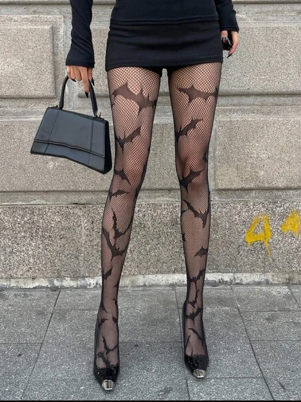N/A sheer fishnet